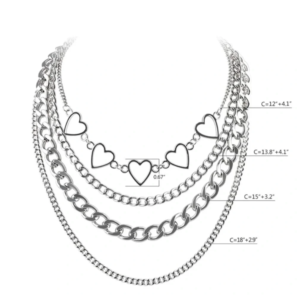 Punk Necklace For Men Women